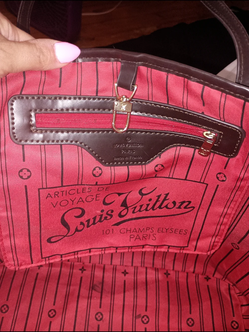 Louis Vuitton Checked Purse